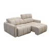 Sillón de cuero 3 cuerpos Masom - Beige en Beige - Sillones y sofás, Uruguay | Nario Hogar, vista 1 de 4