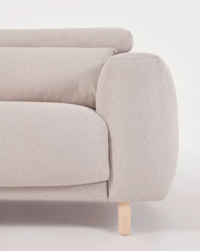 Sofá Singa 3 Plazas - Beige 215 Cm en Beige - Sillones y sofás, Uruguay | Kavehome, vista 5