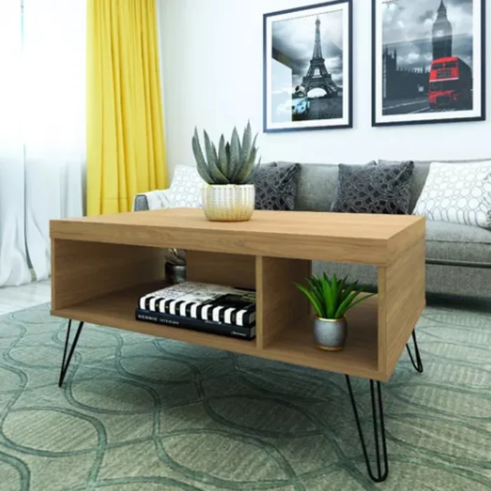 Mesa De Living Mesa Ratona Diseño Elegante Moderno Marron en Marrón - Mesas de living, Uruguay | Soy Hogar, vista 2