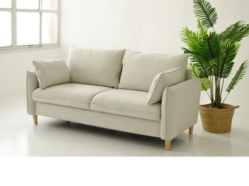 Sofa 3 cps BIG OSLO - Beige en Verde - Sillones y sofás, Uruguay | Finkel, vista 4