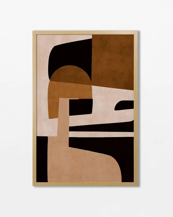 Abstractos Neutros - Serie N.15 en Multicolor - Láminas, Uruguay | La Cuadrería
