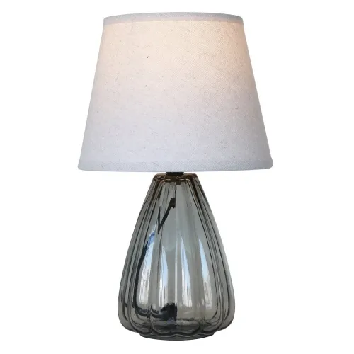 LAMPARA DE MESA VIDRIO D20x33CM GRIS en Gris - Lámparas de mesa, Uruguay | Koz