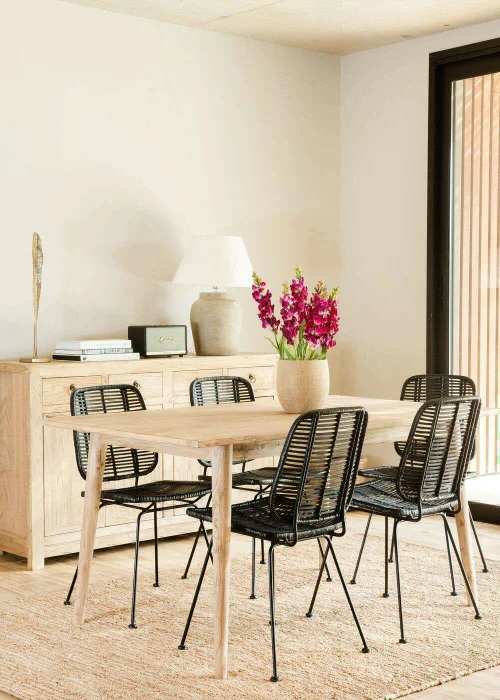 MESA COMEDOR NORDICA - OLMO NATURAL - 1.50 X 0.90 MTS en Madera natural - Mesas de comedor, Uruguay | La Iberica, vista 19