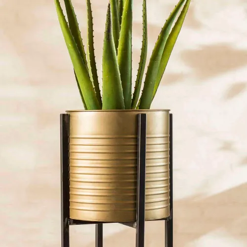 SOPORTE Y MACETERO METALICO - 45 CMS en Cobre - Canastos, Uruguay | La Iberica