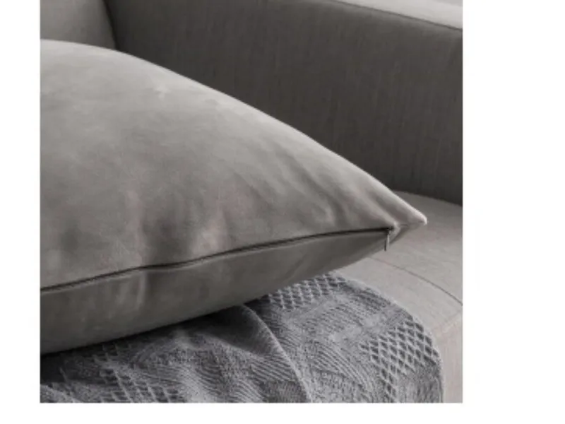 Almohadón Velvet Grey en Gris - Textiles, Uruguay | Finkel