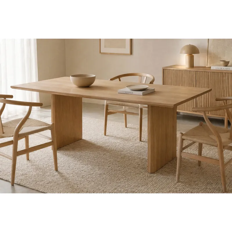 Mesa de Comedor Wood 01 en Madera natural - Mesas de comedor, Uruguay | Samic