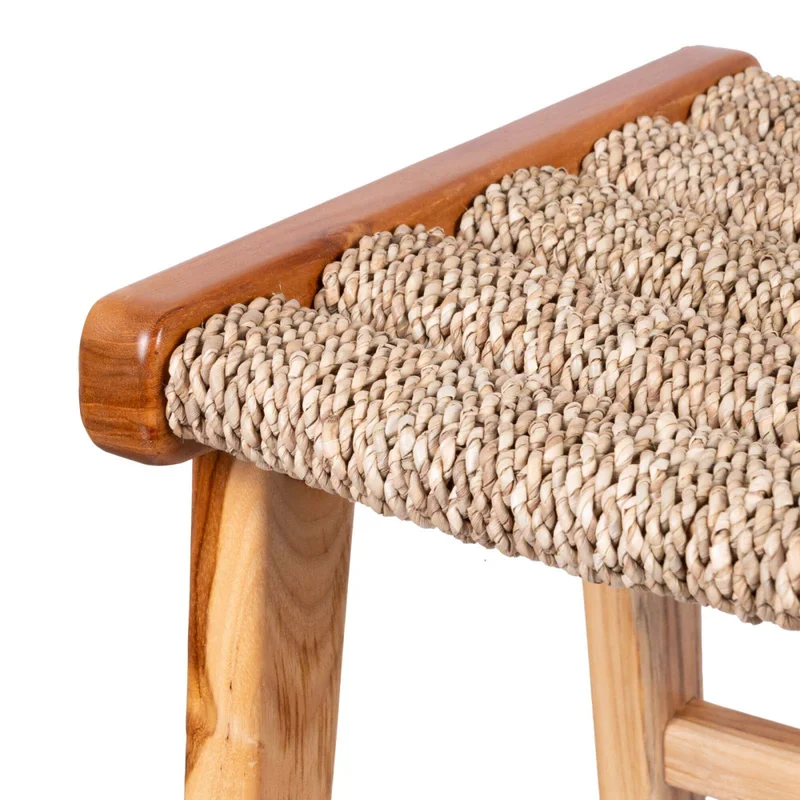 Taburete Seagrass Natural/beige Madera 1 en Madera natural - Decoración, Uruguay | Divino, vista 4
