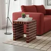 Mesa Lateral Ceramica Rojo Ilios Bordeaux en Rojo - Mesas de living, Uruguay | Divino, vista 1 de 5