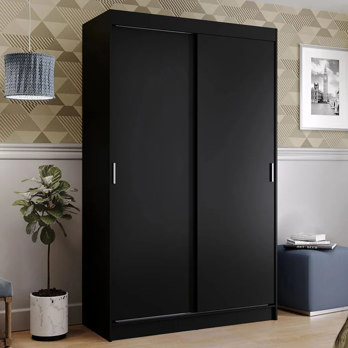 Ropero Placar Tokyo de 2 puertas corredizas en Negro - Roperos y placares, Uruguay | Balton, vista 4