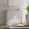 Comoda 6 Cajones Linea Mexicana en Blanco - Cómodas, Uruguay | Rústico Hogar, vista 2 de 3