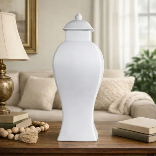 JARRON CLAY Blanco Extra Large - Decoración, Uruguay | Viasono