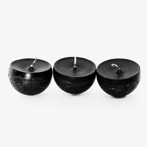 Vela Flotante, 3un. - Negro en Negro - Velas y Portavelas, Uruguay | Indian