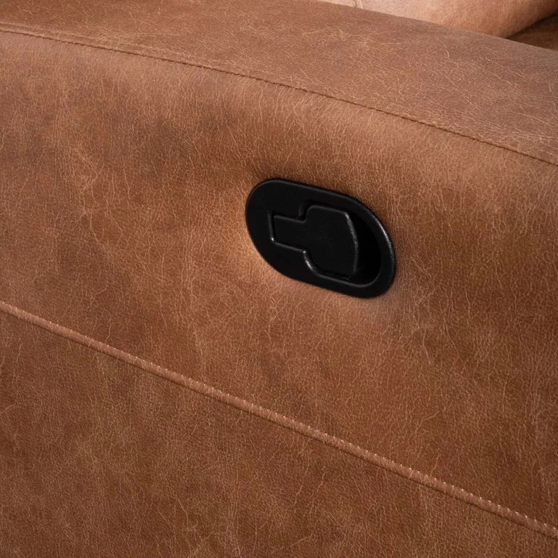 Recliner Manual 2 Cuerpos Tela Marron Hamilton Camel en Beige - Sillones y sofás, Uruguay | Divino, vista 4