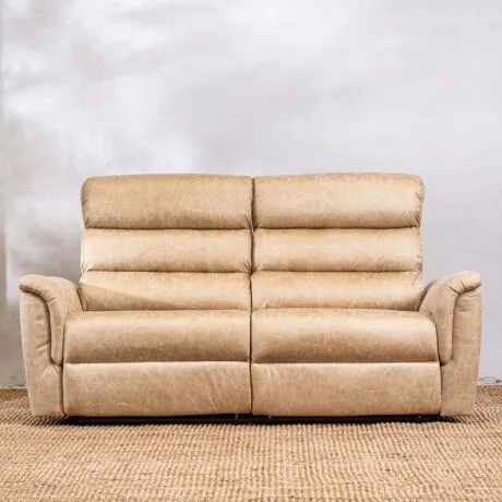 Sillón Reclinable 3 Cuerpos Benson Beige en Beige - Sillones y sofás, Uruguay | Aihaus