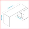 Escritorio con repisa – BC 93 en Blanco - Escritorios y sillas de escritorio, Uruguay | Punto Unión, vista 3 de 5