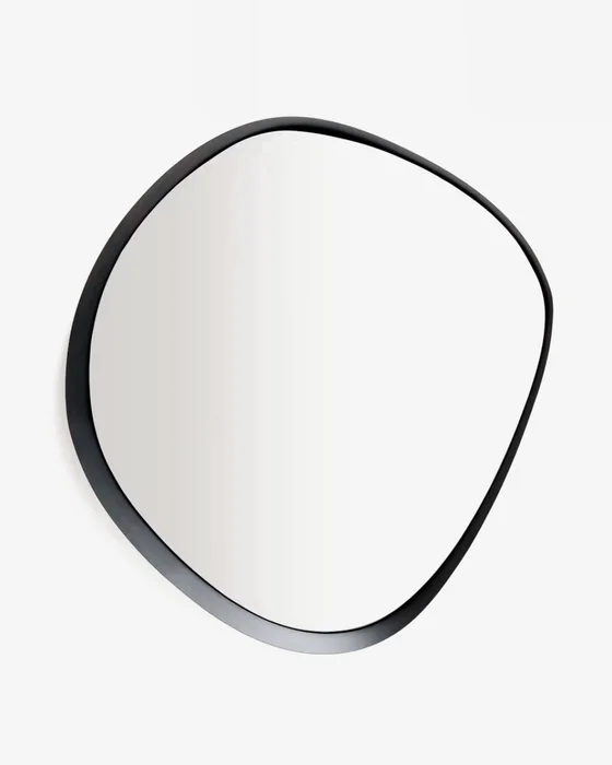 Espejo Tebel de metal negro - 85 x 93,5 cm en Negro - Espejos, Uruguay | Kavehome