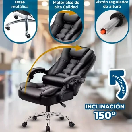 Silla de oficina OmniSeat en Negro - Sillas de escritorio, Uruguay | La Cueva Muebles, vista 15