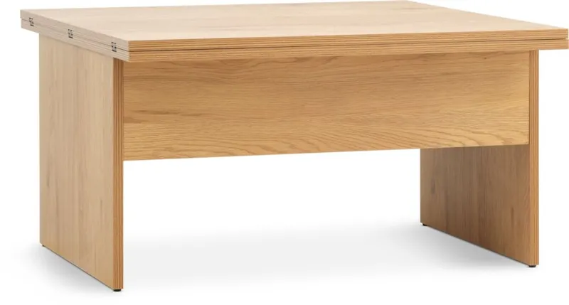Mesa de centro VARDE L80/160 con tapa abatible roble en Madera natural - Mesas de arrimo, Uruguay | JYSK