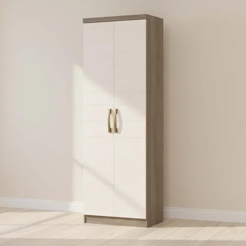 Placard Ropero 2 Puertas Mdp Marron Multiuso D110 en Multicolor - Roperos y placares, Uruguay | Divino
