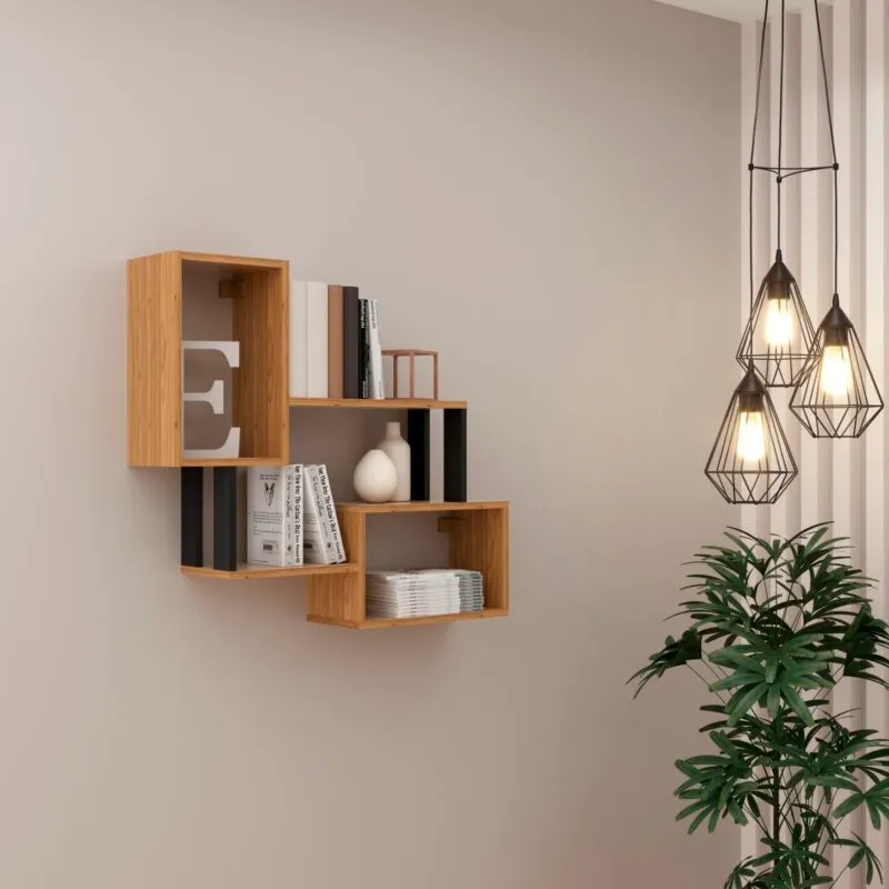 Estanteria Lennon en Madera natural - Espejos, Uruguay | Casa Brava