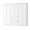 PLACARD ROPERO AMERICANO 6 PUERTAS MDF en Blanco - Roperos y placares, Uruguay | Alfa Ventas, vista 1 de 4