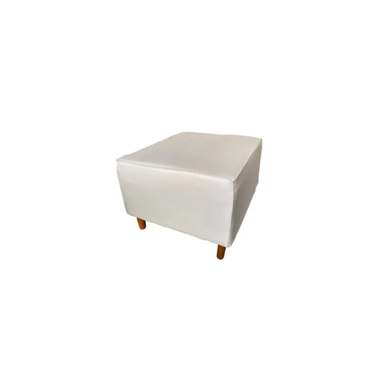 Puff Isla Veneza - Crudo Lino AA62 en Madera natural - Sillones y sofás, Uruguay | Berna home
