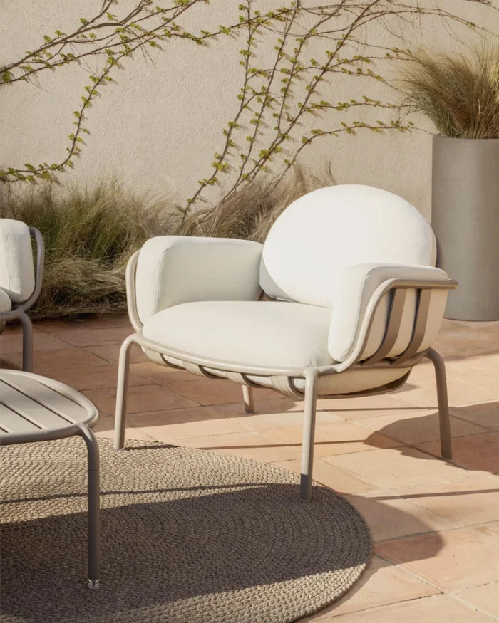 Alfombra Despas de fibras sintéticas crudo Ø200 cm. en Beige - Muebles para el exterior, Uruguay | Kavehome, vista 2