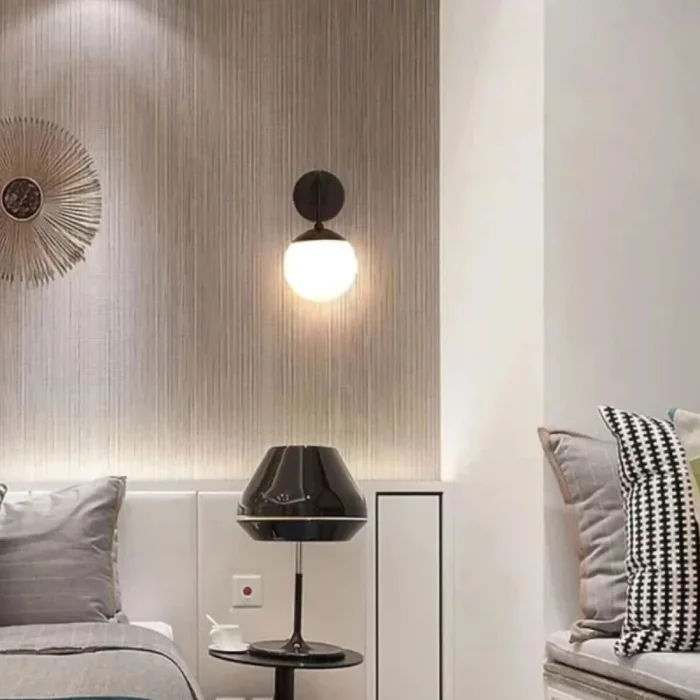 Aplique de pared Mónaco - Negro en Negro - Lámparas colgantes, Uruguay | Fábrica Italiana, vista 2