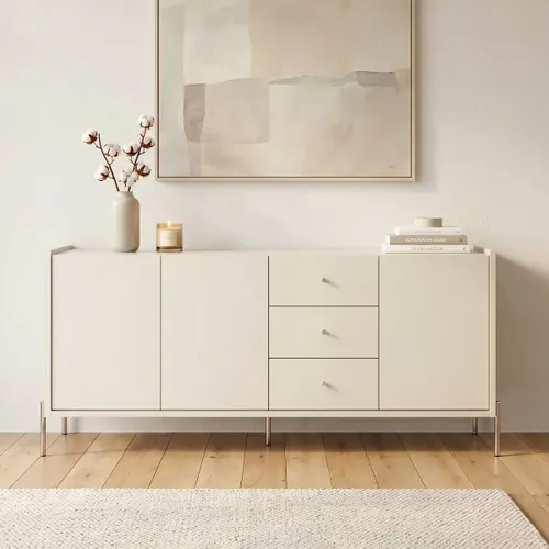 Aparador Jasper 1.84 Off White Mate - Aparadores y recibidores, Uruguay | Rústico Hogar