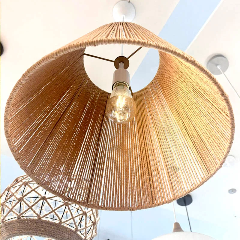 Lámpara de techo Aren Sisal en Naranja - Lámparas colgantes, Uruguay | Alta Gracia Deco, vista 3