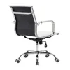 Silla De Escritorio Simil-cuero Blanco D-101 en Blanco - Escritorios y sillas de escritorio, Uruguay | Divino, vista 3 de 3