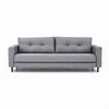 Sofa 4 cuerpos tela Gris respaldo capitoneado en Gris - Sillones y sofás, Uruguay | Champagne Home, vista 1 de 3