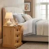 Mesa de Luz 3 cajones Cera/Blanca LINEA CORONA MADERA - Mesas de luz, Uruguay | Que Sal Muebleria, vista 2 de 7