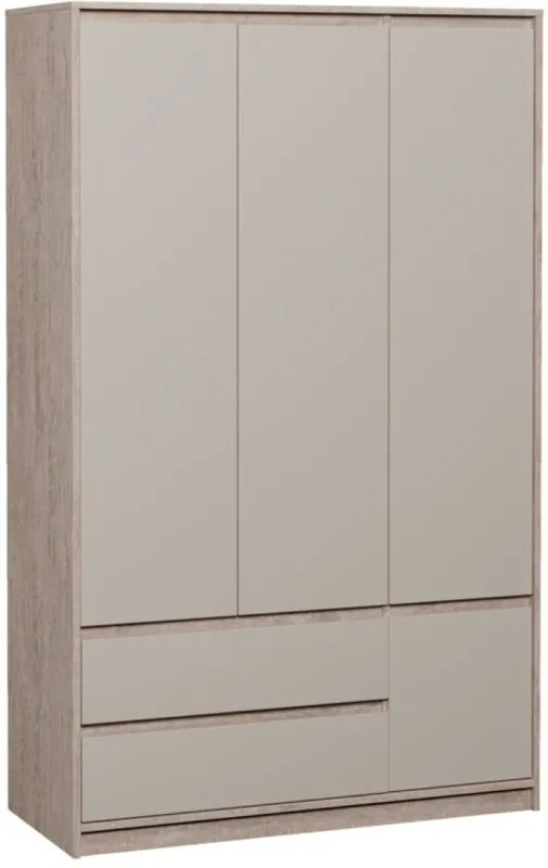 Armario BILLUND 119x193 combinación travertino/beige en Madera natural - Roperos y placares, Uruguay | JYSK
