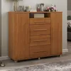 Cómoda Zapatera Versatil 2 Puertas 4 Cajones - Cinamomo en Marrón - Cómodas, Uruguay | Rústico Hogar, vista 2 de 3
