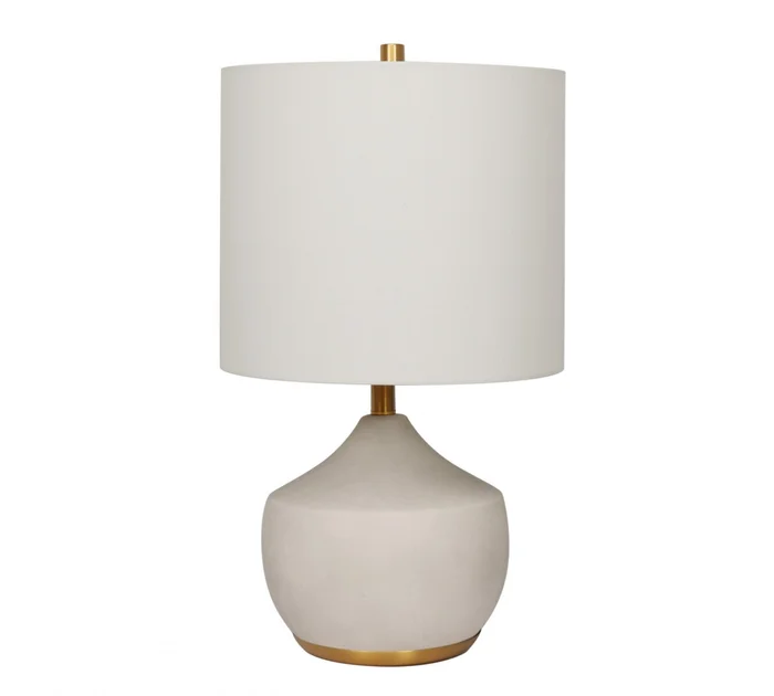 Lampara de mesa - Cerámica Gold en Beige - Lámparas de mesa, Uruguay | Rústico Hogar