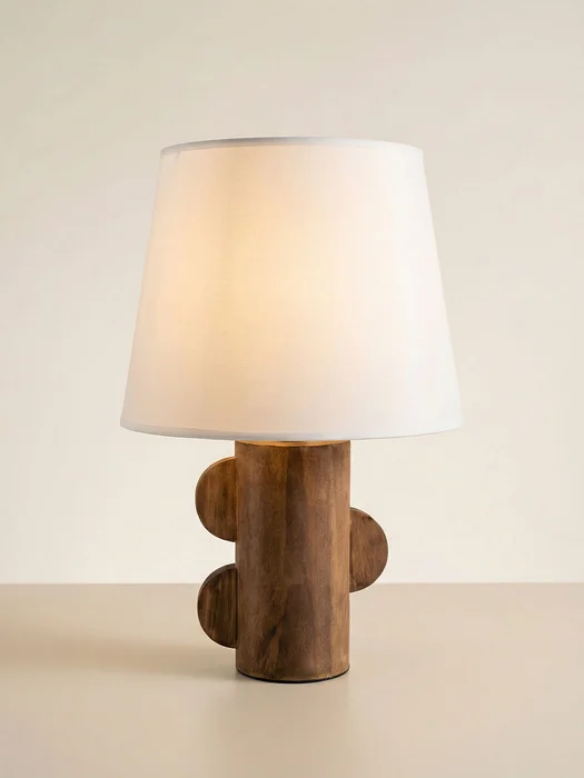 LÁMPARA FORMAS MADERA en Madera natural - Lámparas de mesa, Uruguay | Cabana, vista 3
