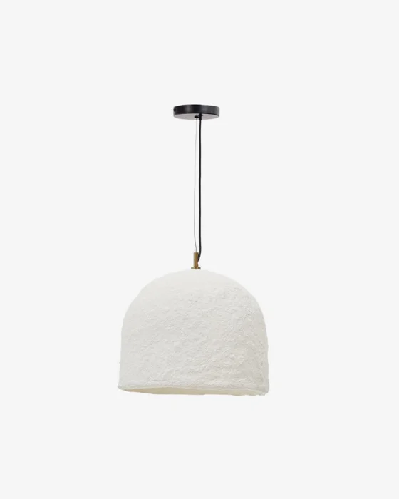 Lámpara de techo Sineu de papel maché blanco Ø 34,5 cm en Blanco - Lámparas colgantes, Uruguay | Kavehome