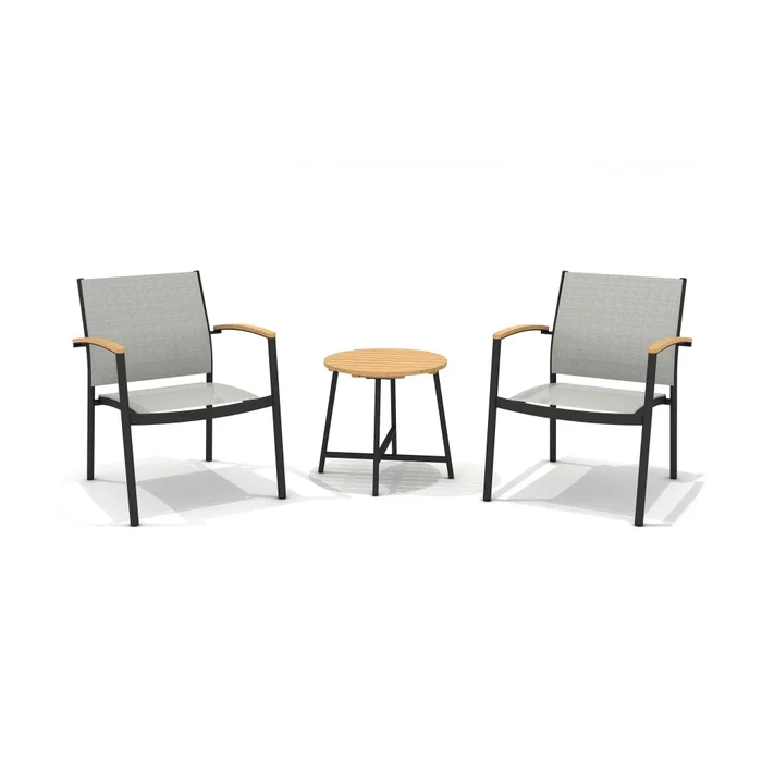 Conjunto de Jardín 2 Sillas +Mesa - Ibiza - Muebles para el exterior, Uruguay | Ecowood