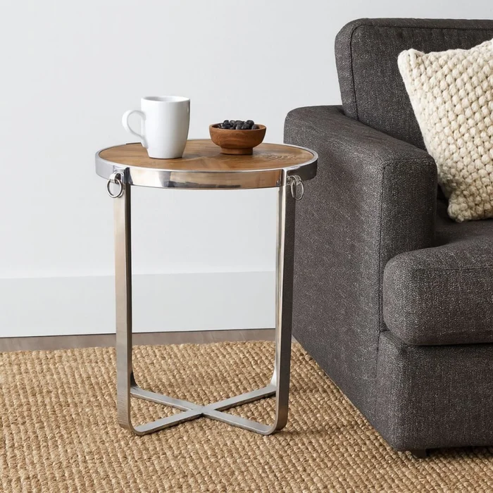 MESA AUXILIAR OTTIMO Natural en Multicolor - Mesas de comedor, Uruguay | Viasono