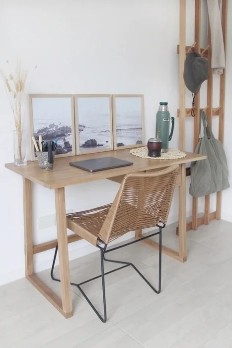 Escritorio Suri en Madera natural - Escritorios y sillas de escritorio, Uruguay | Treehouse Deco, vista 3