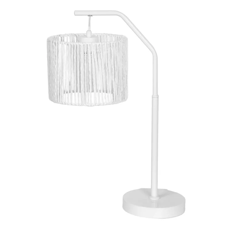 Lampara De Mesa Metal Blanco Lt95010 en Blanco - Lámparas de mesa, Uruguay | Divino