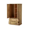 Ropero 2 Puertas - 2 Cajones - Línea Valenciana - Natural en Madera natural - Roperos y placares, Uruguay | Rústico Hogar, vista 3 de 4