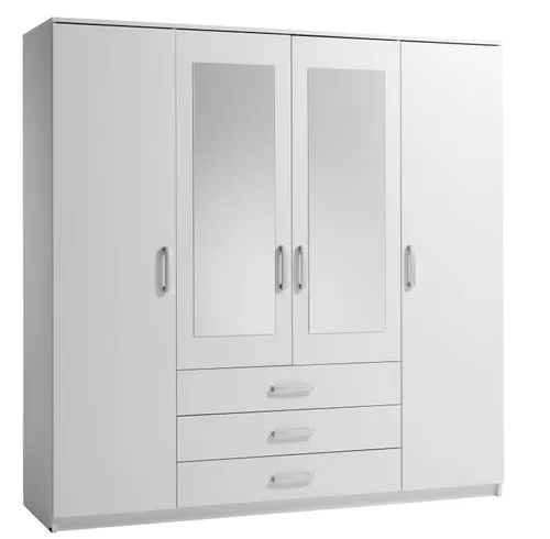 Armario VELLERUP 200x200 combi blanco en Blanco - Roperos y placares, Uruguay | JYSK