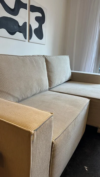 Sofá Retráctil España 3 Cuerpos (210cm) EASY CLEAN – Beige en Beige - Sillones y sofás, Uruguay | Berna Home, vista 4