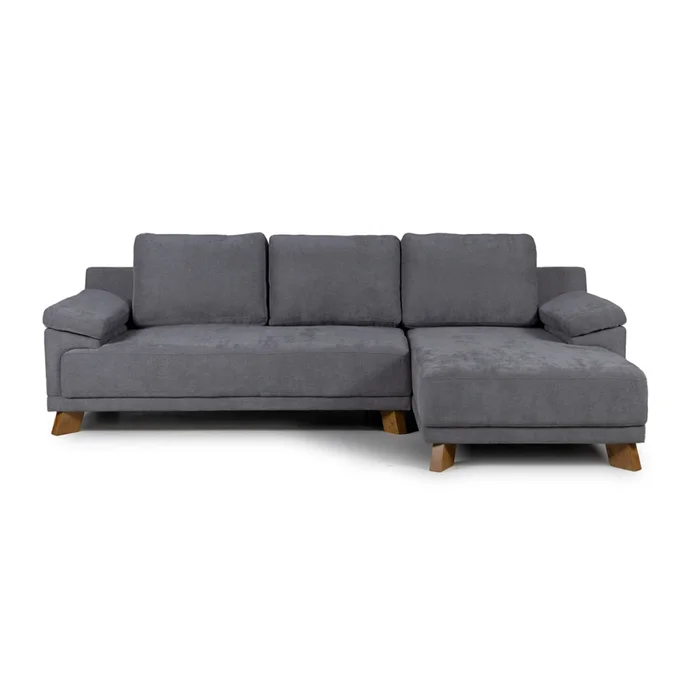 Rinconera Adalia - Tela Microfibra - Chaise derecho - 9250 (Grafito) en Gris - Sillones y sofás, Uruguay | NYR, vista 2