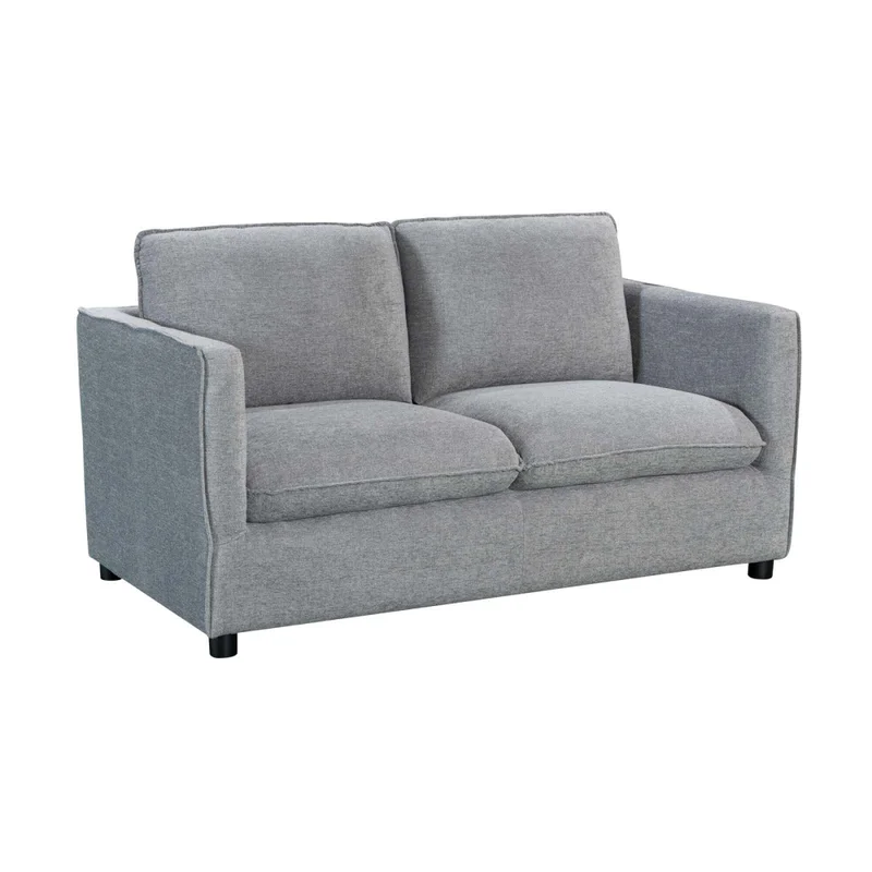 Sofá 2 Cuerpos Tela Gris Amsterdam en Gris - Sillones y sofás, Uruguay | Divino, vista 3