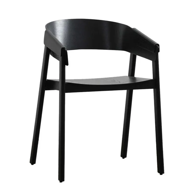 Silla De Comedor Madera Negro Frederik en Negro - Sillas, Uruguay | Divino