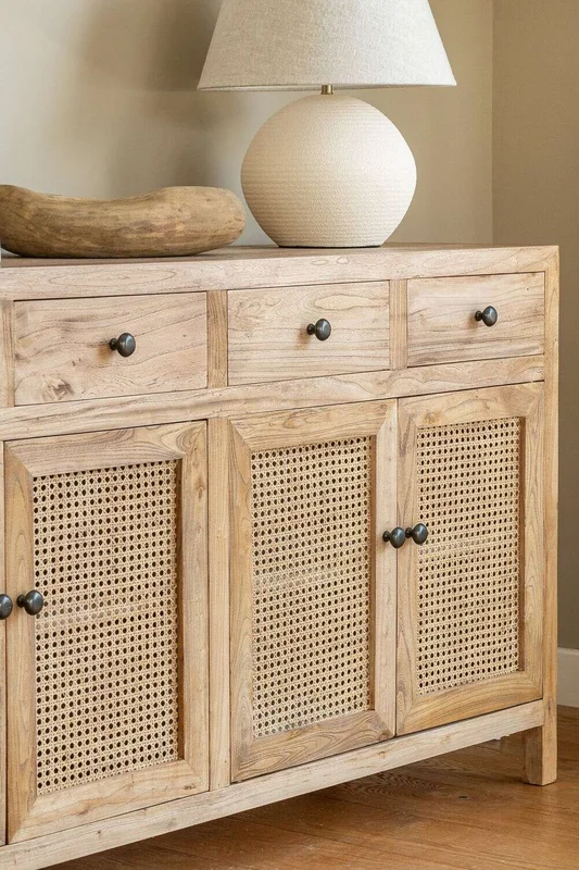 APARADOR BALI - OLMO Y ESTERILLA - 1.60 MTS en Madera natural - Bibliotecas, Uruguay | La Iberica, vista 9
