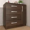 Comoda Cajonera Petit para Dormitorio de 4 Cajones 1 Puerta - FE - Marron en Marrón - Cómodas, Uruguay | Mulata, vista 1 de 5